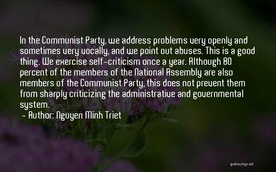 Prevent Problems Quotes By Nguyen Minh Triet