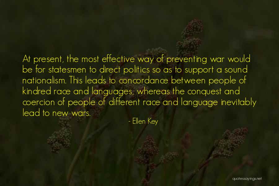 Preventing War Quotes By Ellen Key