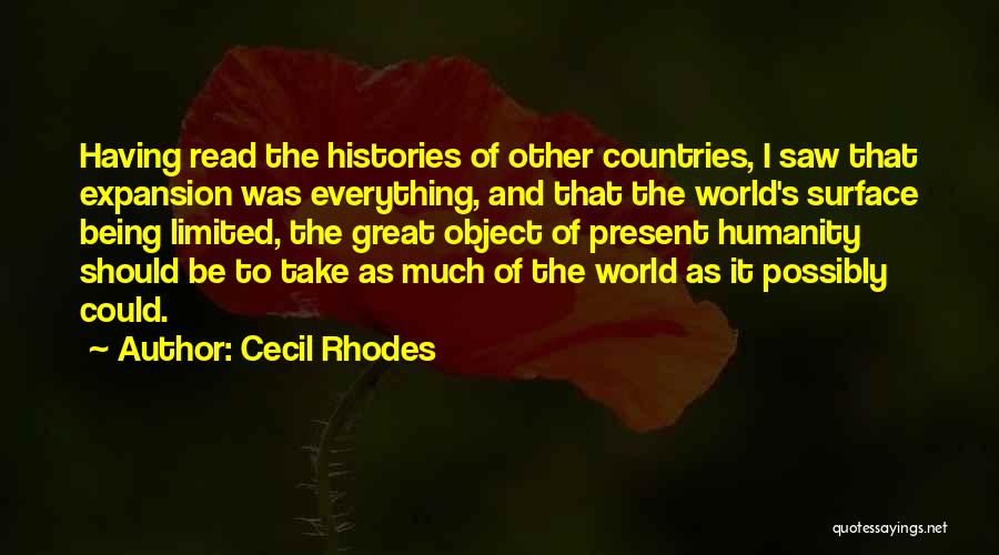 Priapic Synonyms Quotes By Cecil Rhodes