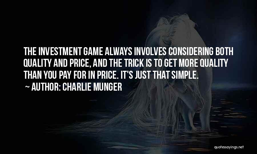 Price And Quality Quotes By Charlie Munger