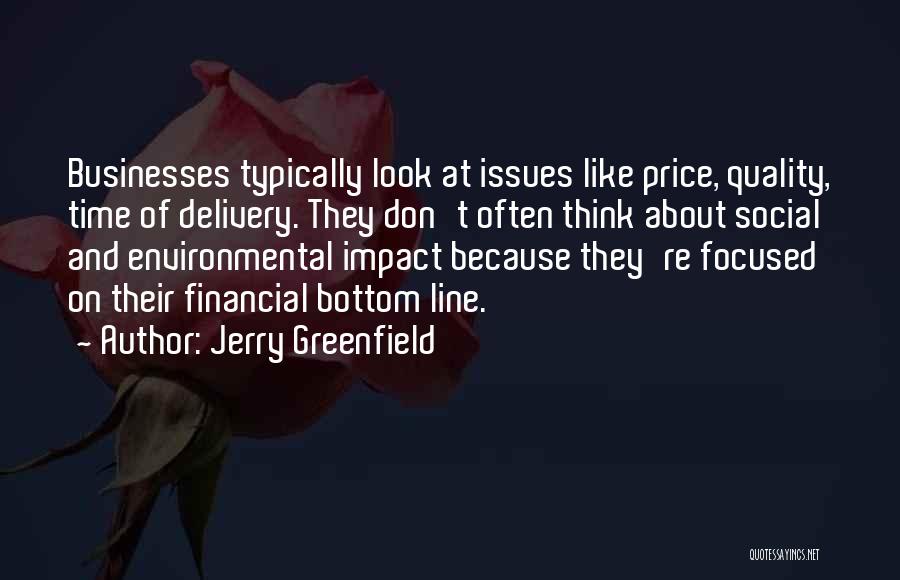 Price And Quality Quotes By Jerry Greenfield