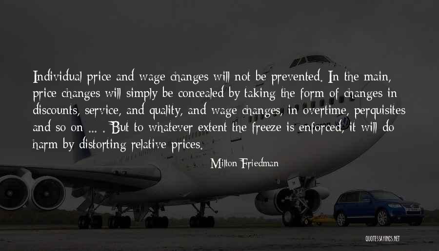 Price And Quality Quotes By Milton Friedman