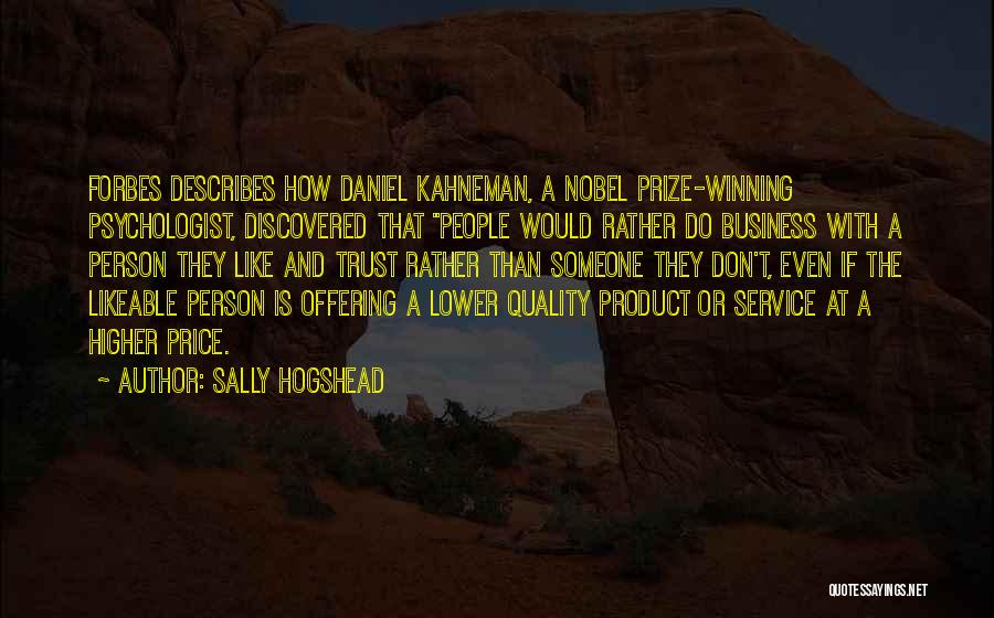 Price And Quality Quotes By Sally Hogshead