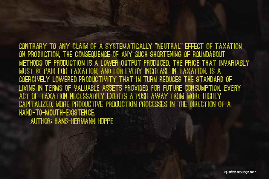 Price Increase Quotes By Hans-Hermann Hoppe