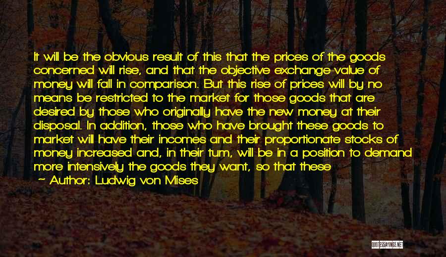 Price Increase Quotes By Ludwig Von Mises