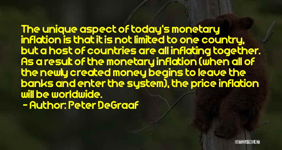 Price Inflation Quotes By Peter DeGraaf