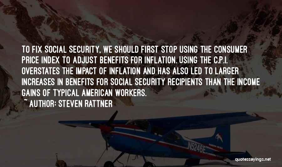 Price Inflation Quotes By Steven Rattner