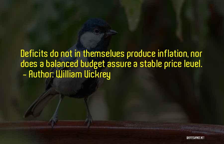 Price Inflation Quotes By William Vickrey