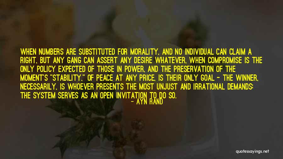 Price Of Peace Quotes By Ayn Rand Price Of Peace Quotes By Ayn Rand
