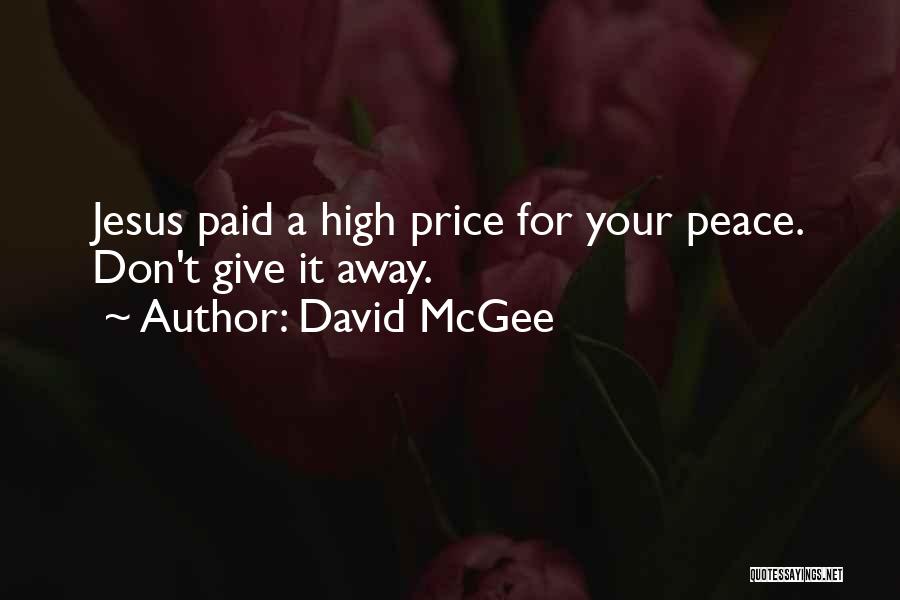 Price Paid Quotes By David McGee