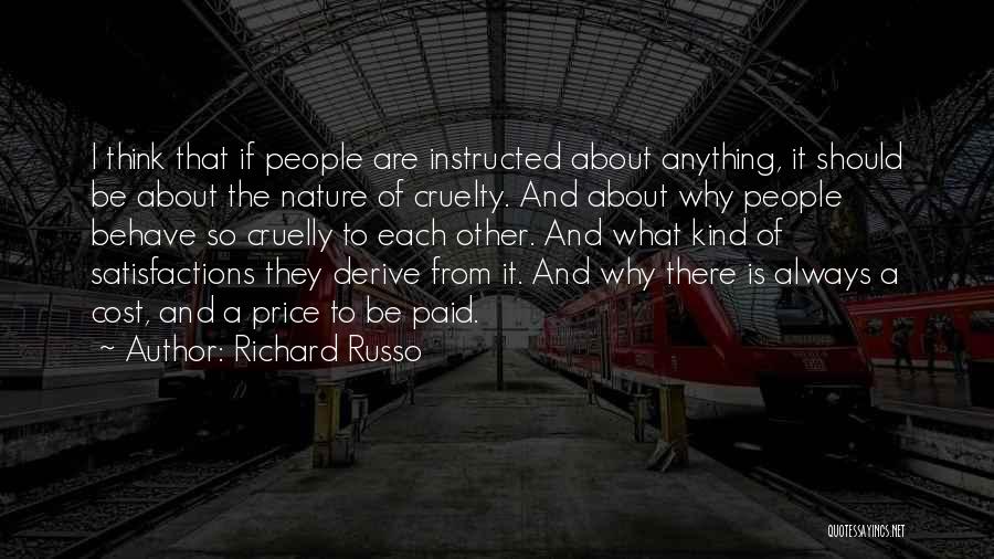 Price Paid Quotes By Richard Russo