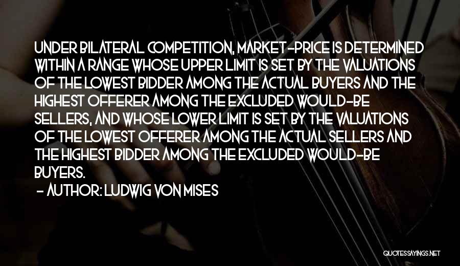 Price Range Quotes By Ludwig Von Mises