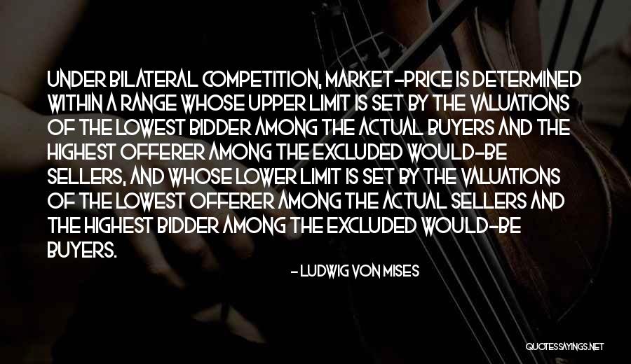 Price Range Quotes By Ludwig Von Mises