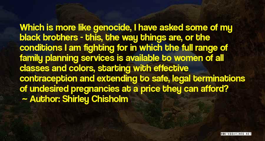 Price Range Quotes By Shirley Chisholm