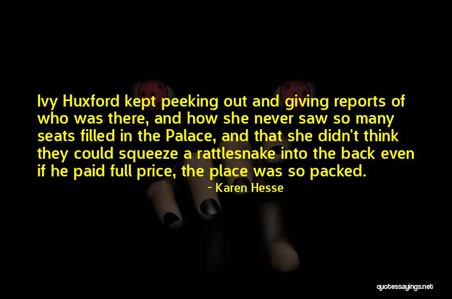 Price Reports Quotes By Karen Hesse