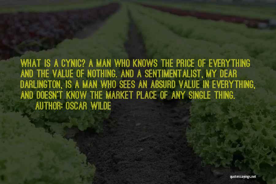 Price Versus Value Quotes By Oscar Wilde