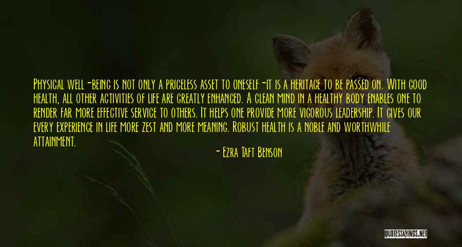 Priceless Life Quotes By Ezra Taft Benson