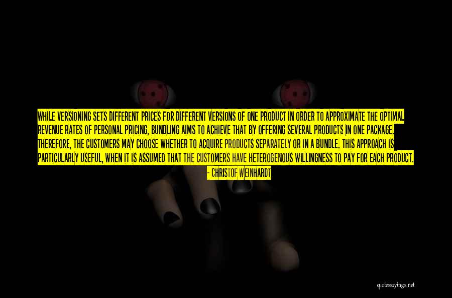 Prices Quotes By Christof Weinhardt Prices Quotes By Christof Weinhardt