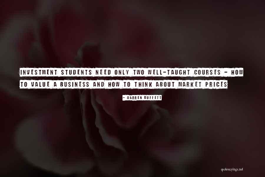 Prices Quotes By Warren Buffett