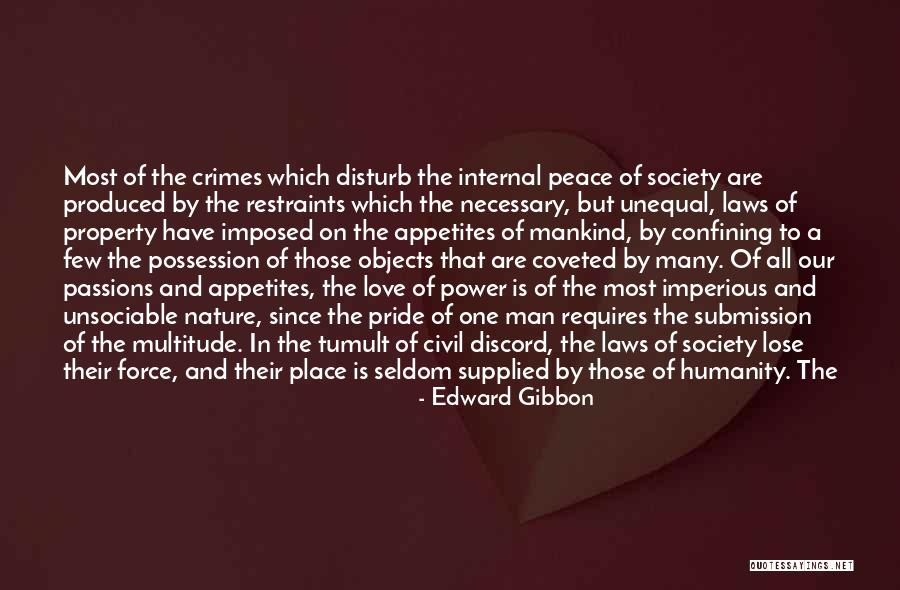 Pride Of Love Quotes By Edward Gibbon