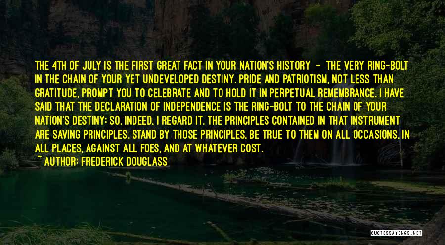 Pride Of Nation Quotes By Frederick Douglass