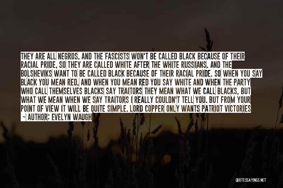 Pride To The Side Quotes By Evelyn Waugh