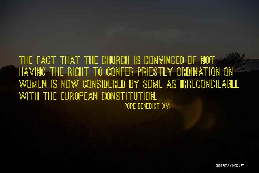 Priestly Ordination Quotes By Pope Benedict XVI