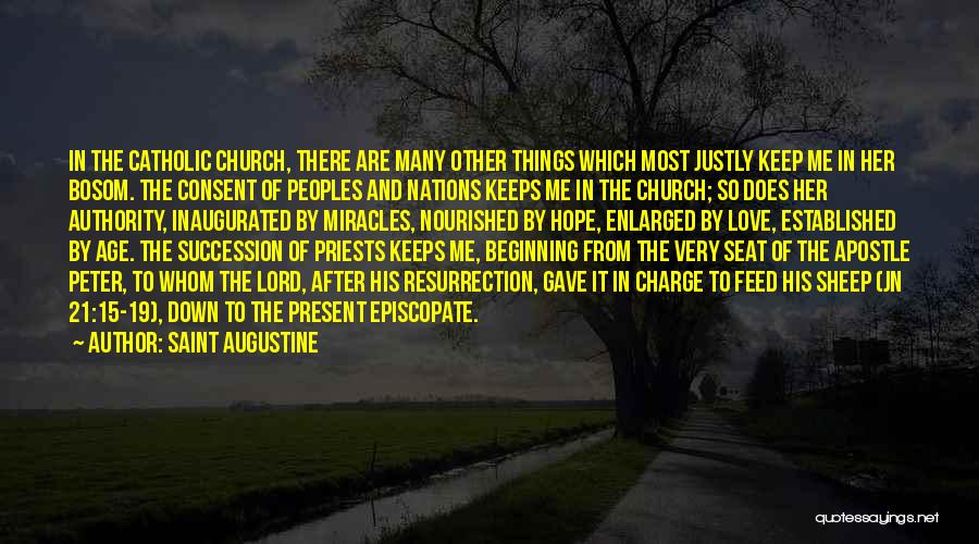 Priests Catholic Quotes By Saint Augustine