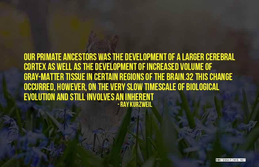 Primate Quotes By Ray Kurzweil Primate Quotes By Ray Kurzweil
