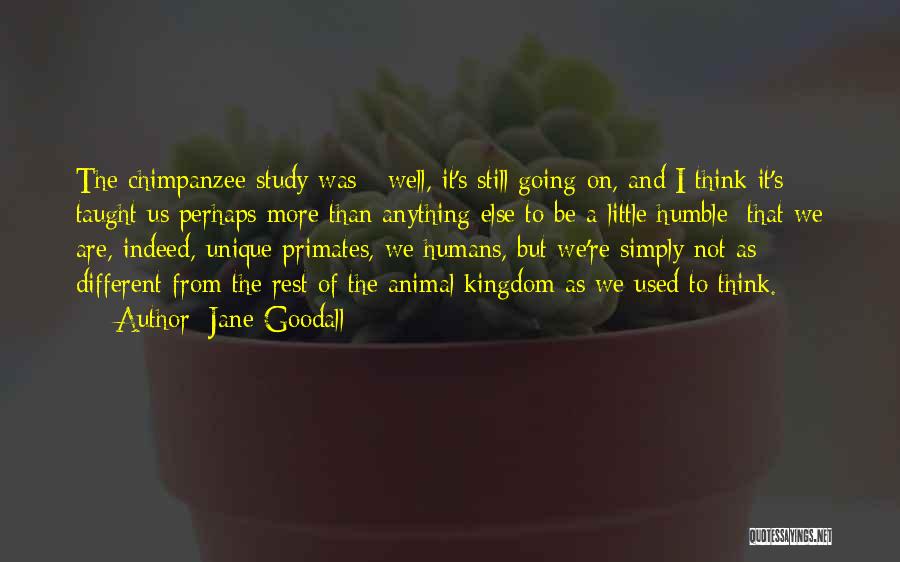 Primates And Humans Quotes By Jane Goodall