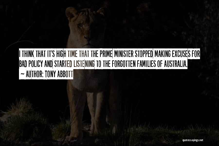 Prime Time Quotes By Tony Abbott