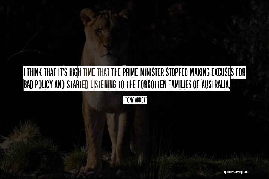 Prime Time Quotes By Tony Abbott