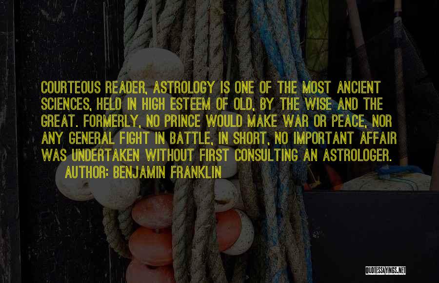 Prince Of Peace Quotes By Benjamin Franklin