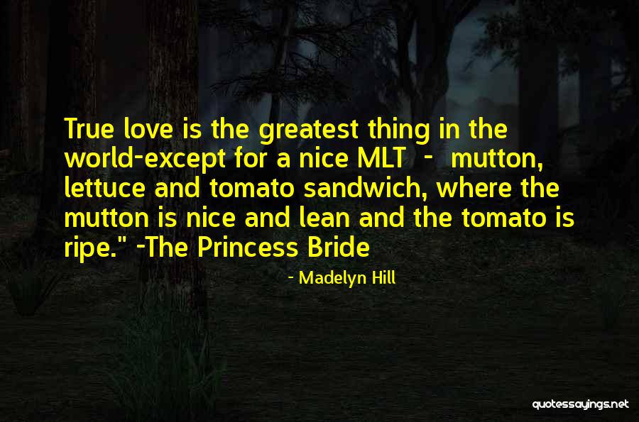 Princess Bride True Love Quotes By Madelyn Hill