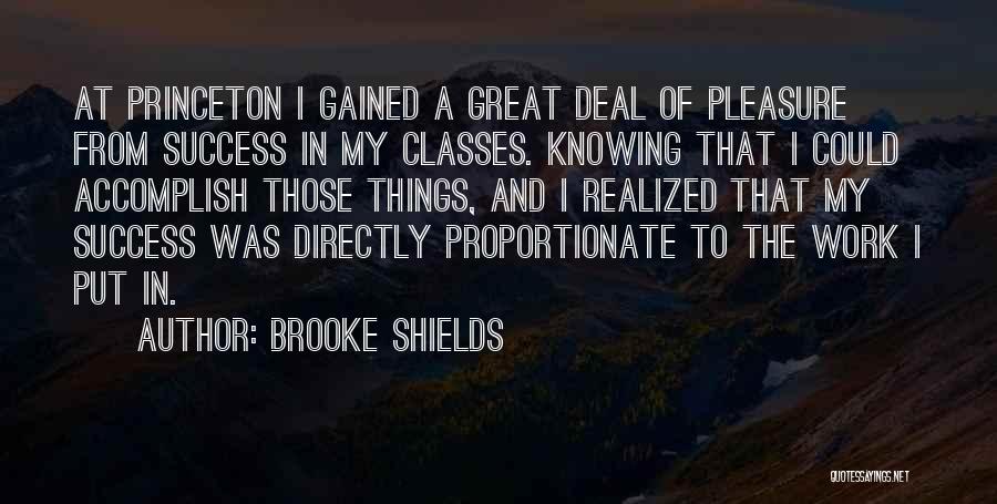 Princeton Quotes By Brooke Shields