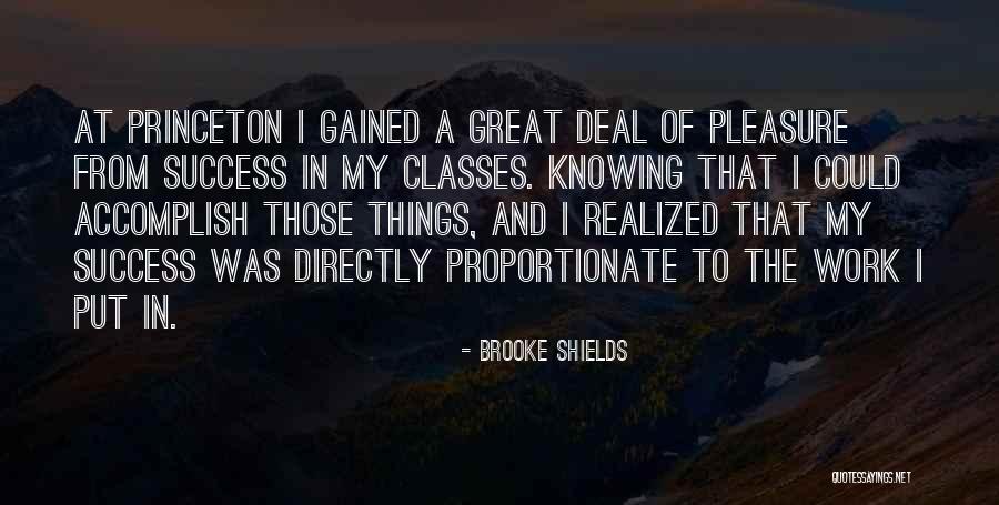 Princeton Quotes By Brooke Shields