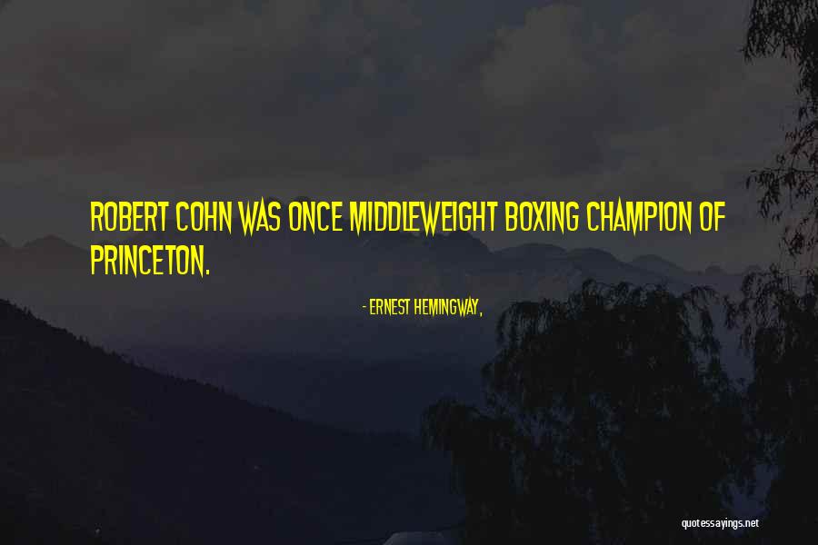 Princeton Quotes By Ernest Hemingway,