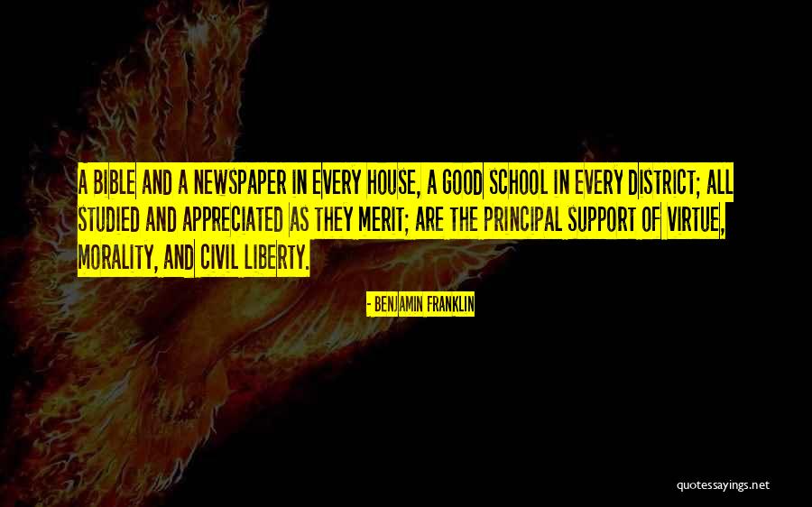 Principal Of School Quotes By Benjamin Franklin