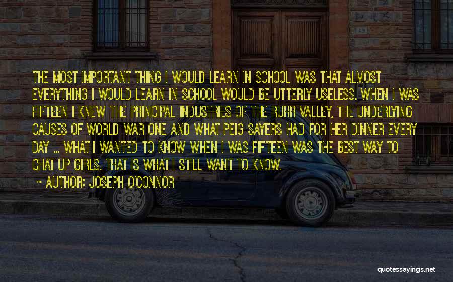 Principal Of School Quotes By Joseph O'Connor