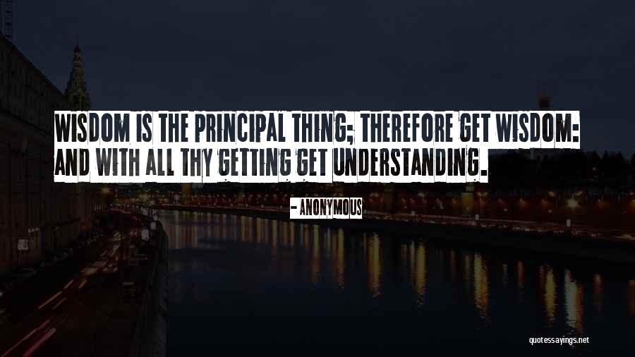 Principal Quotes By Anonymous