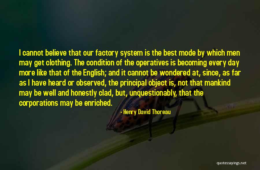 Principal Quotes By Henry David Thoreau