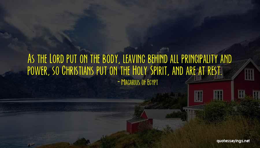 Principality Quotes By Macarius Of Egypt Principality Quotes By Macarius Of Egypt