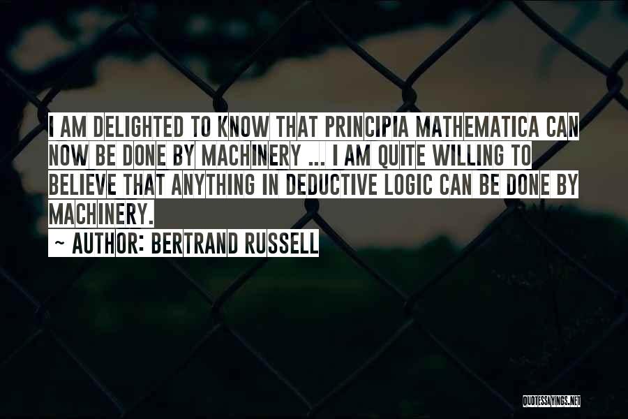 Principia Quotes By Bertrand Russell
