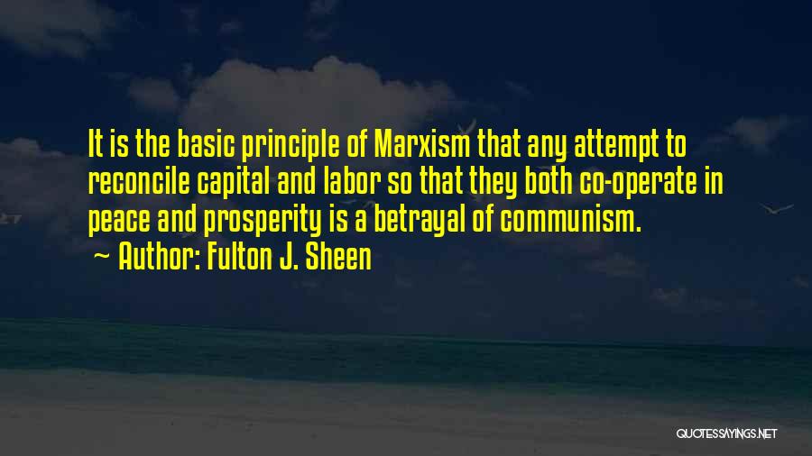 Principle And Politics Quotes By Fulton J. Sheen