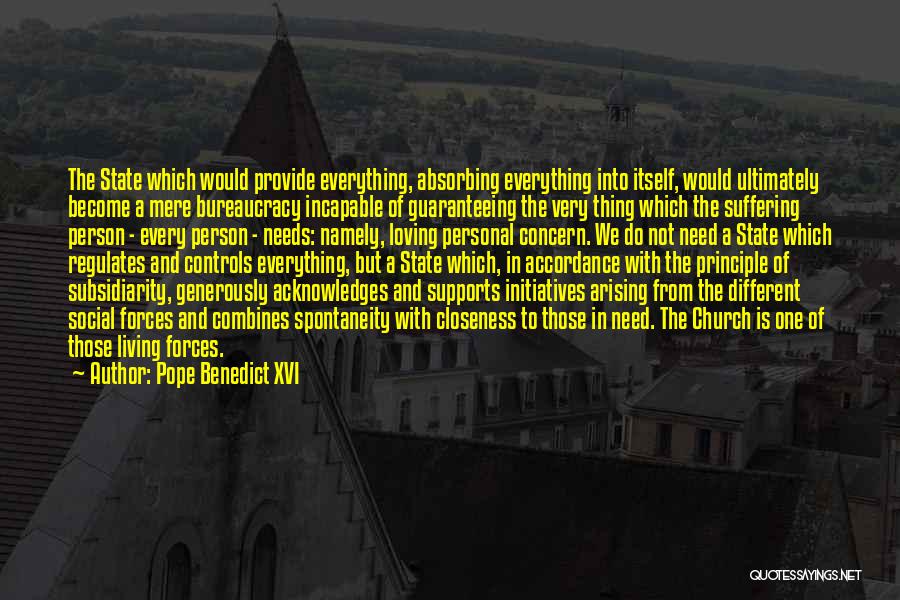 Principle And Politics Quotes By Pope Benedict XVI