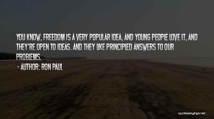 Principled Quotes By Ron Paul