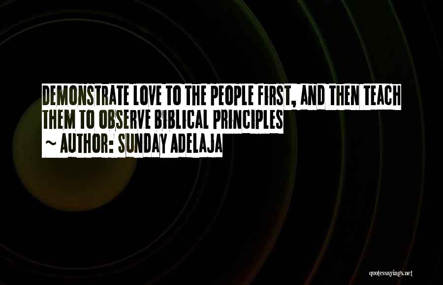 Principles And Money Quotes By Sunday Adelaja