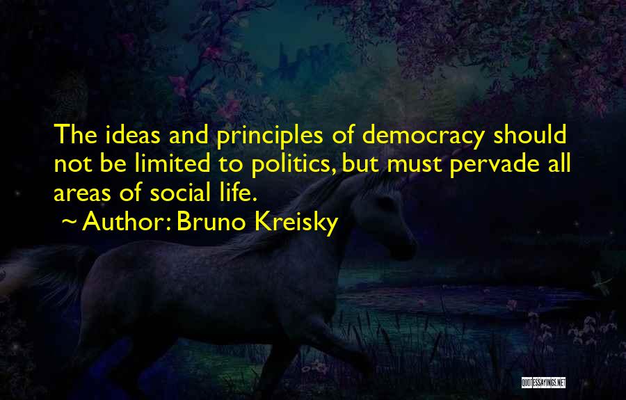 Principles Of Democracy Quotes By Bruno Kreisky