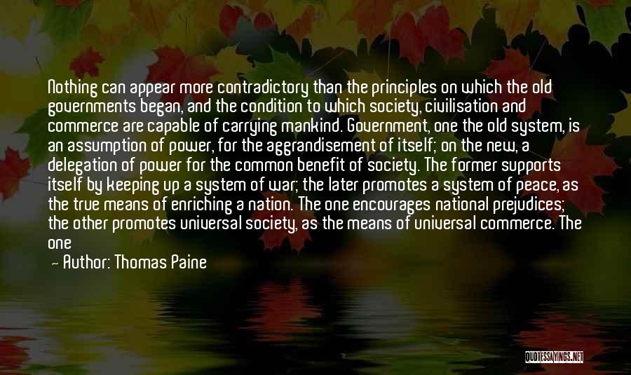 Principles Of War Quotes By Thomas Paine