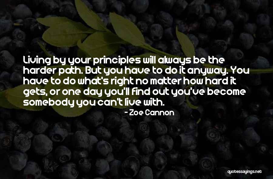Principles To Live By Quotes By Zoe Cannon Principles To Live By Quotes By Zoe Cannon